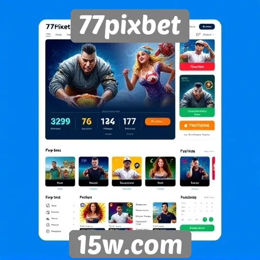 Interface do usuário do site 77pixbet é amigável